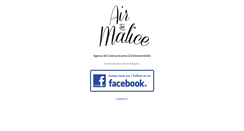 Desktop Screenshot of air-de-malice.com